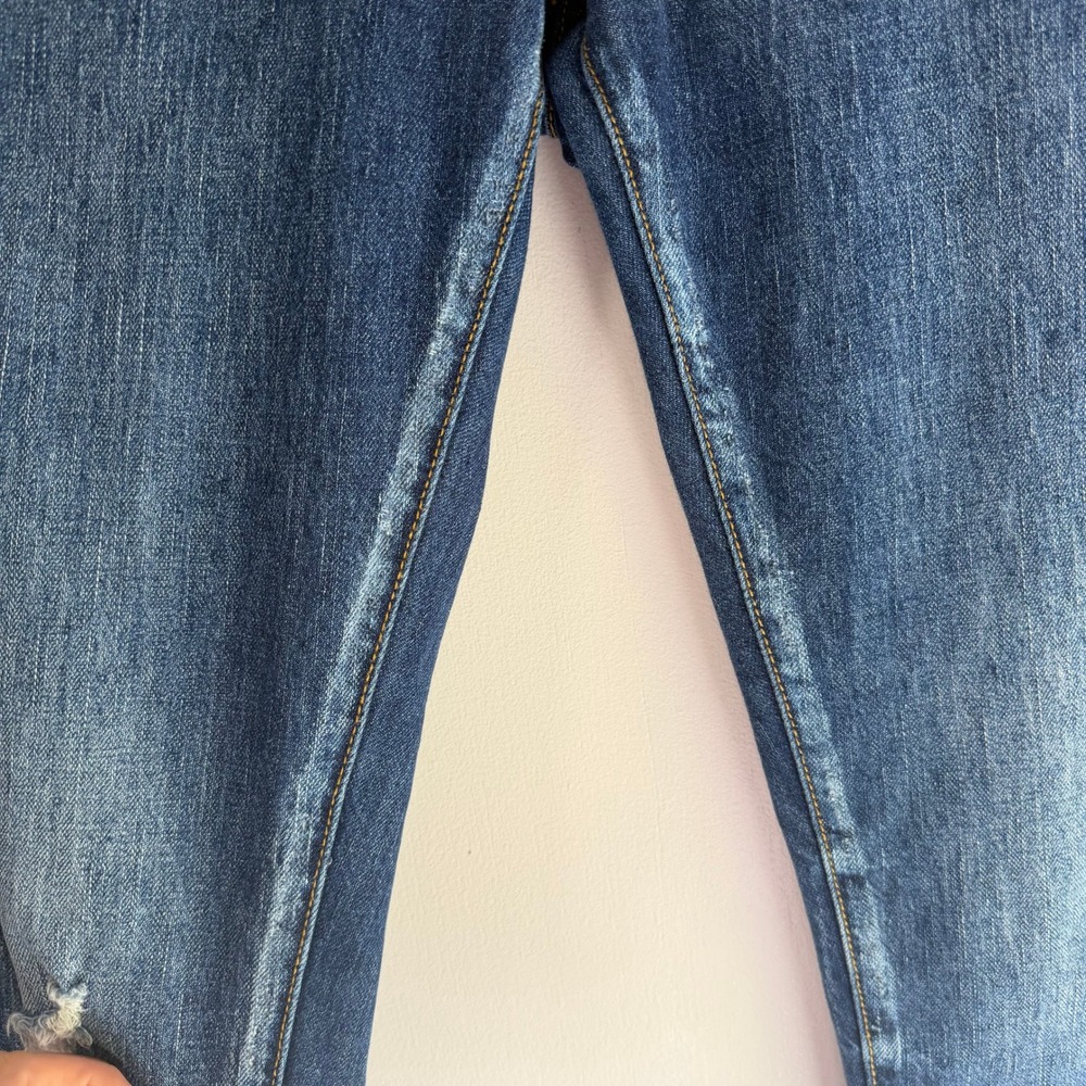 Pilcro and the Letterpress Womens Mid Rise Distressed Straight Leg Jeans Size 27 - Picture 3 of 11